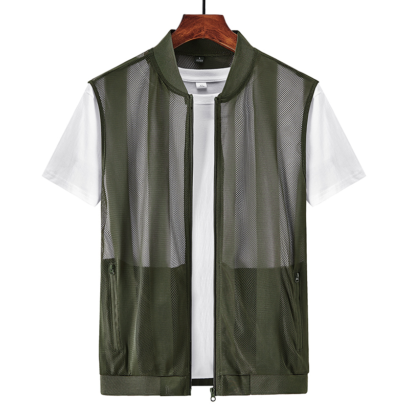 Reflective Running Jacket - 穴のある通気性のあるメンズスポーツコート,レジャーベスト,高品質,夏