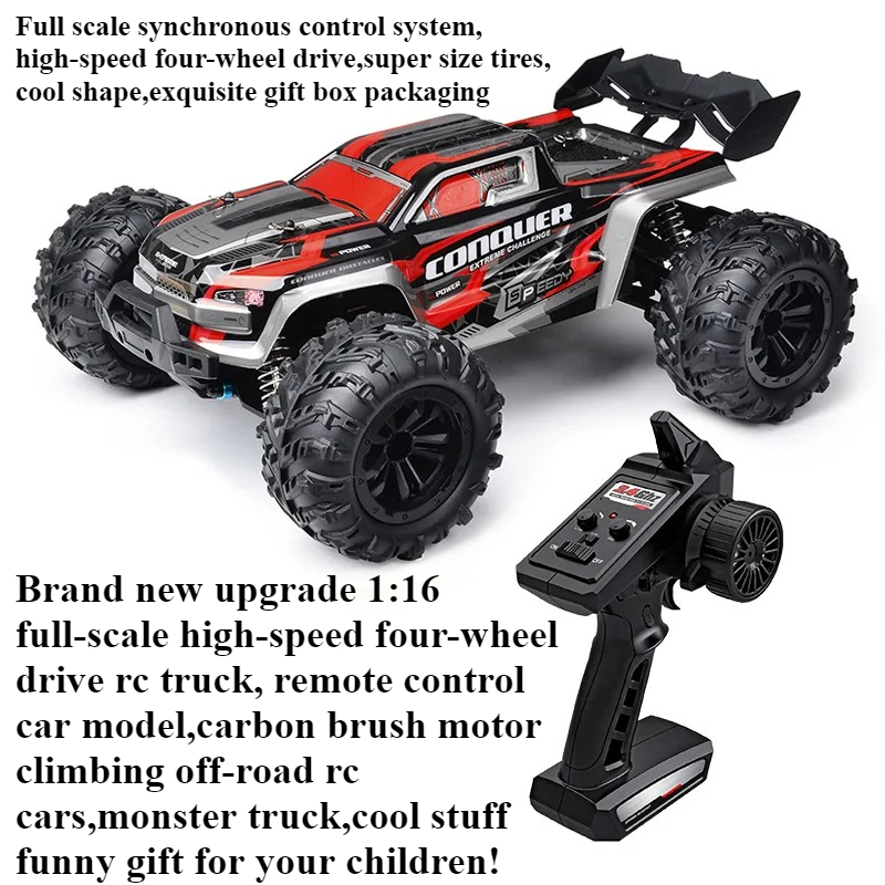 Running Gear Box - クールなおもちゃの車 面白いギフト-かわいい 1:16 フルスケール高速4WD RCトラック、ブラシオフロードRCカー、モンスタートラック、子供向けおもちゃ