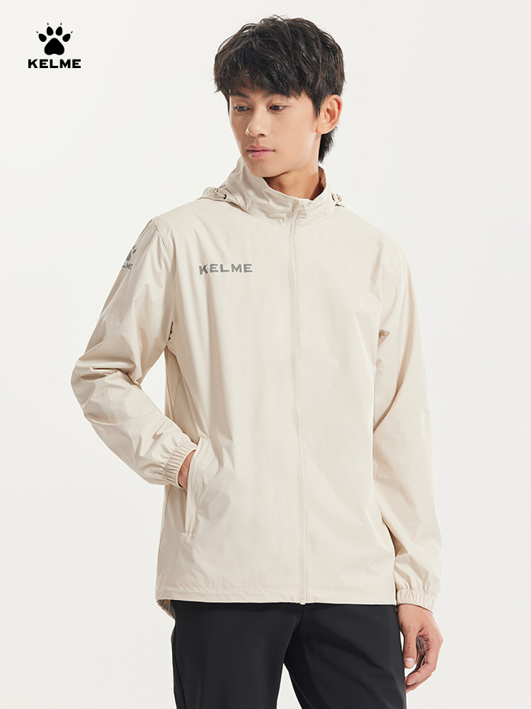 Reflective Running Jacket - Kelme-メンズスポーツウインドブレーカー、防風、サッカー、防水、ランニング、屋外トレーニングジャケット、パンチ、夏