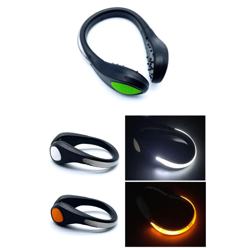 Running Gear Night - 新しい発光シューズクリップライト LED安全警告灯 アウトドア夜間ランニングサイクリングスポーツギア用