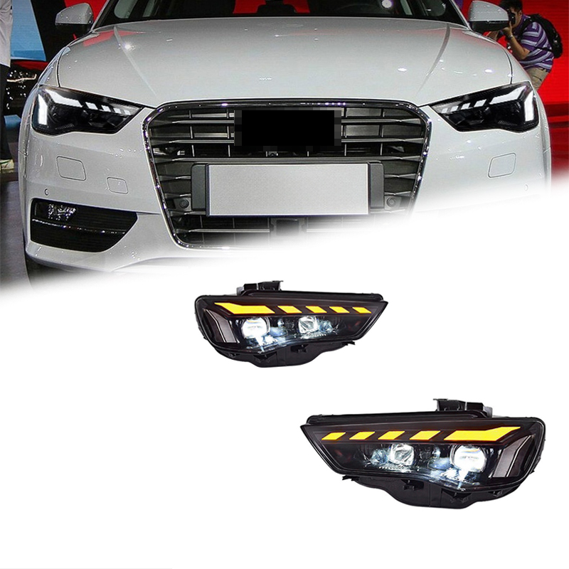Running Headlamp Led - FTカーライト アウディA3ヘッドライト 2013-2020 A3 LEDプロジェクターヘッドランプ デイタイムランニングライト