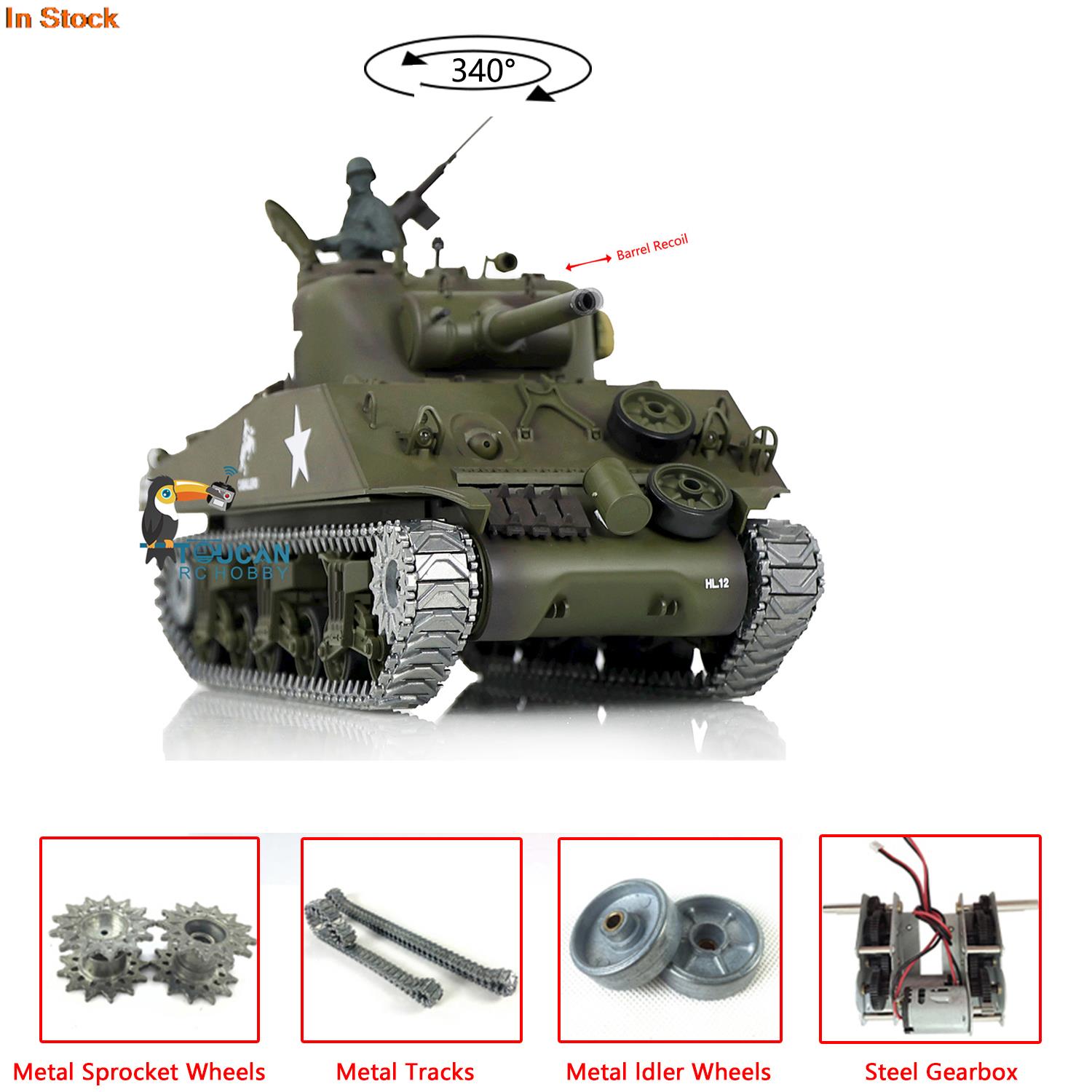 Running Gear Box - 1/16 HENG LONG RC戦車 7.0 アップグレード版