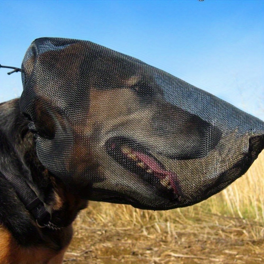 Running Gear Accessories - 犬用フェイスシールド 軽量メッシュマズルカバー トレイルランニング用、野生動物保護用ペット保護具 サファリアドベンチャー用