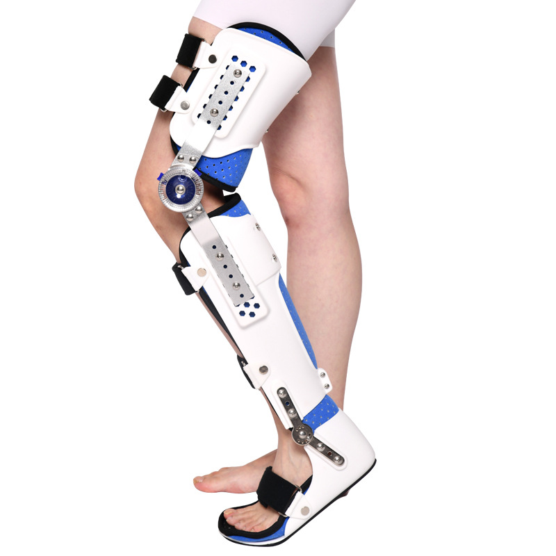 Knee Support Brace - 調整可能な膝足首足装具（KAFO）膝蓋骨・脛骨・ふくらはぎ骨用足首損傷安定装具