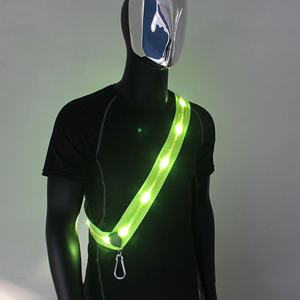 LED ランニングベルト充電式イルミネーションショルダースト - Running Gear Night のレビューと価格