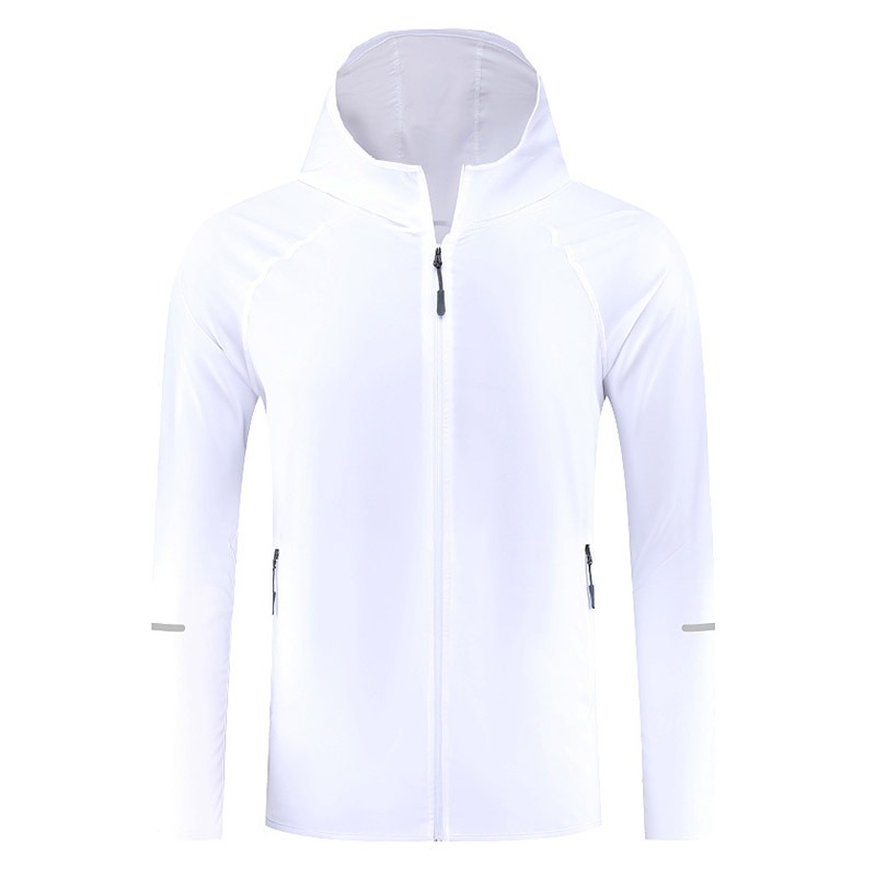 メンズ・レディース 軽量フード付きランニングジャケット ジッ - Reflective Running Jacket のレビューと価格