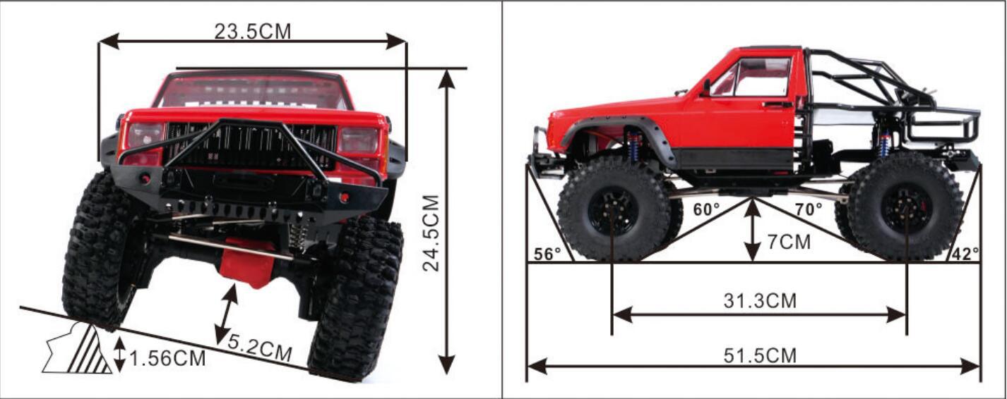 Axing RCクローラー、チェロキーロッククローラーRTR - Running Gear Box のレビューと価格