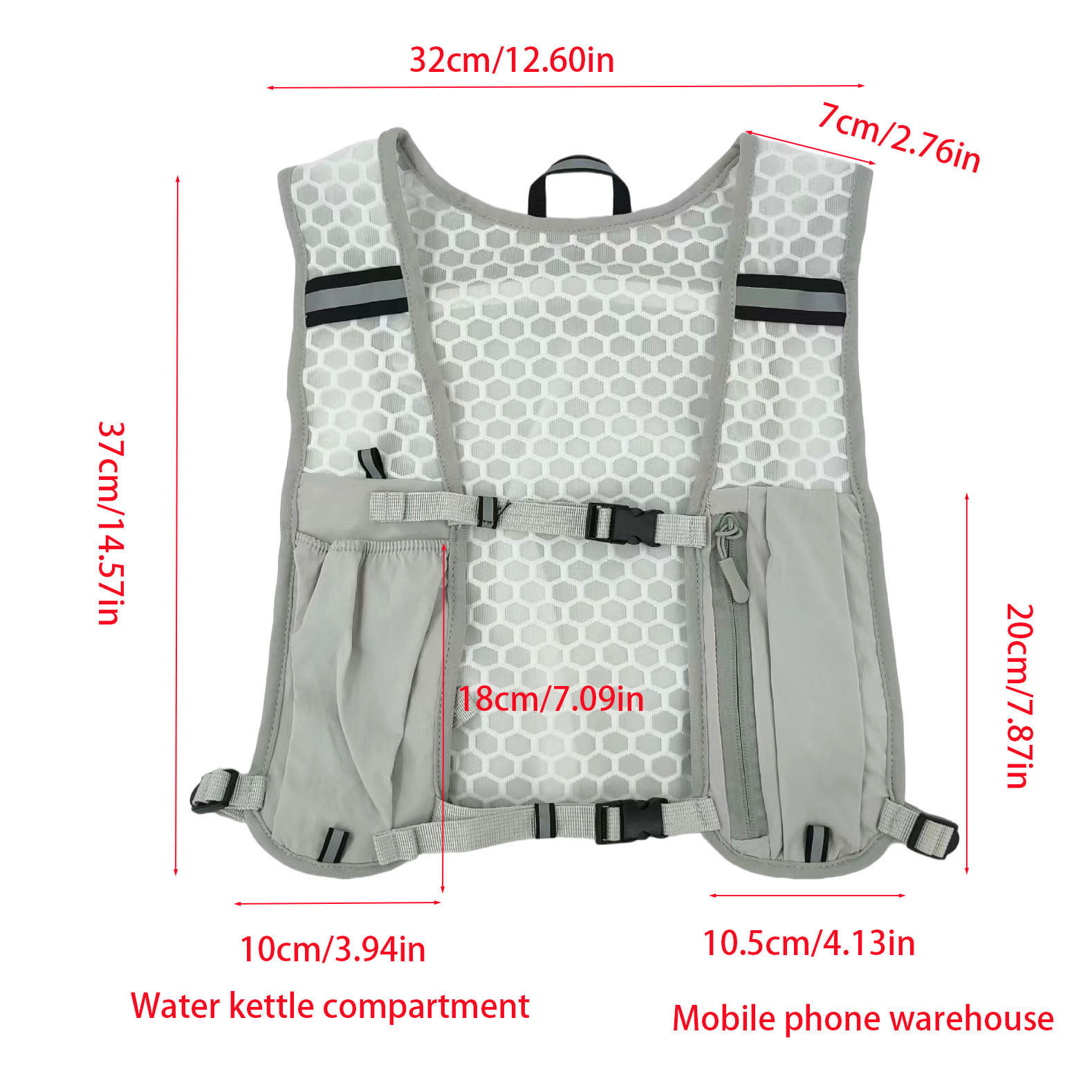 軽量ランニングベスト、サイクリング＆スポーツ用反射材付きハイ - Running Gear For Your Phone のレビューと価格