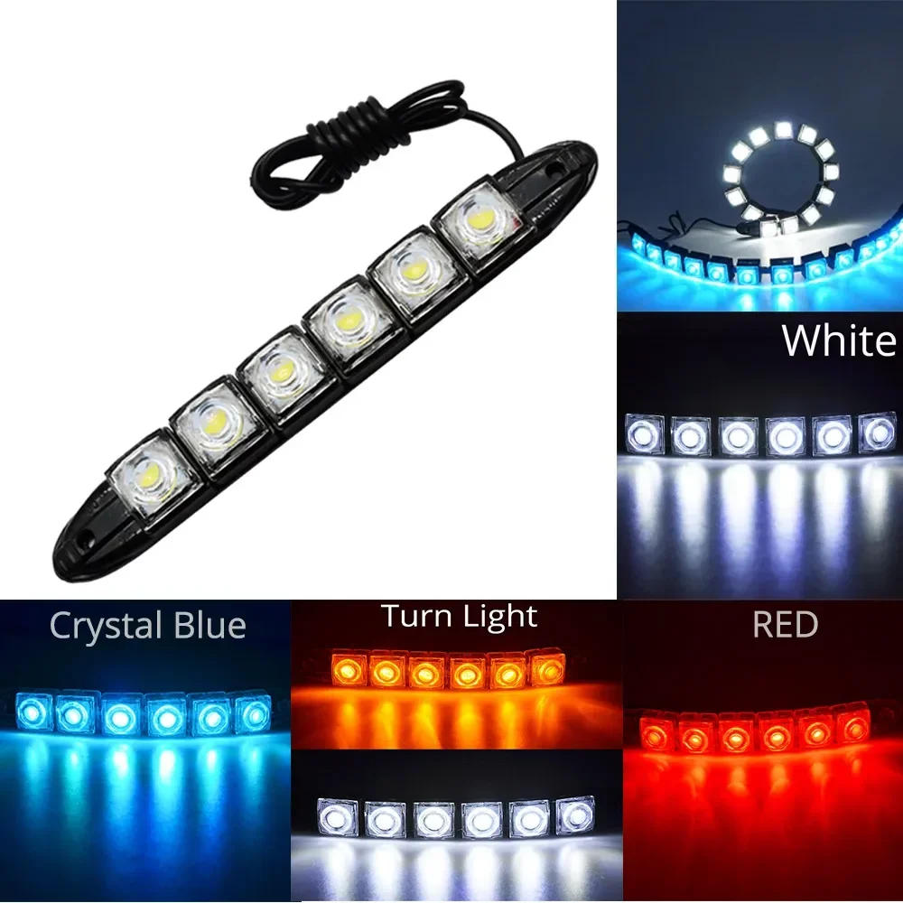 防水DRL LEDカーライト,装飾ライト,フレキシブル,デイ - Running Headlamp Led のレビューと価格