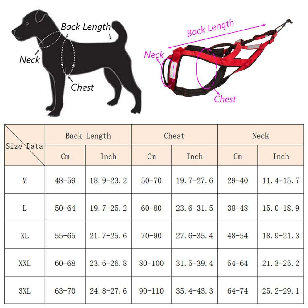 高品質大型犬用スレッジハーネス、スキー、ランニング用ペットハ - Reflective Running Jacket のレビューと価格