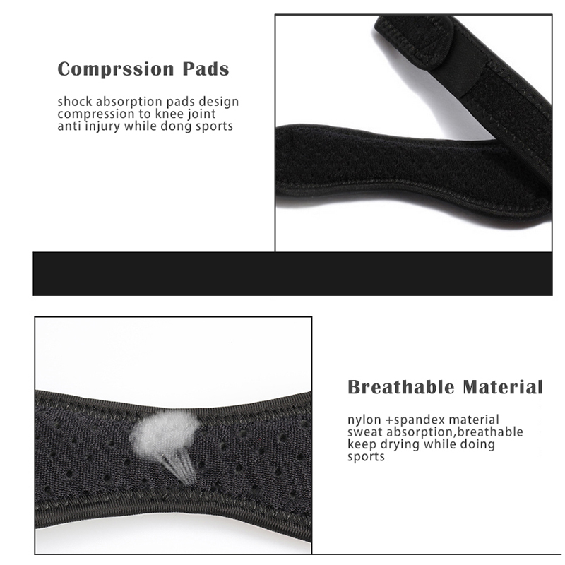 1 ピース膝膝蓋骨腱膝サポートストラップブレース調節可能な衝 - Knee Support Brace のレビューと価格