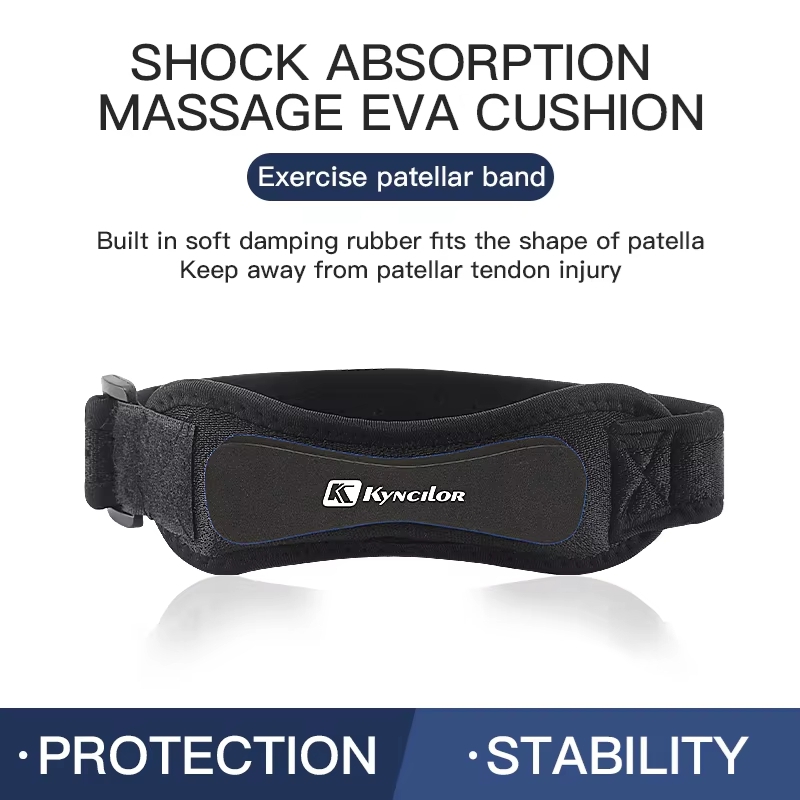 1 ピース膝膝蓋骨腱膝サポートストラップブレース調節可能な衝 - Knee Support Brace のレビューと価格