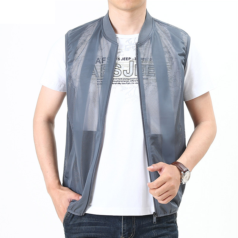 穴のある通気性のあるメンズスポーツコート,レジャーベスト,高 - Reflective Running Jacket のレビューと価格