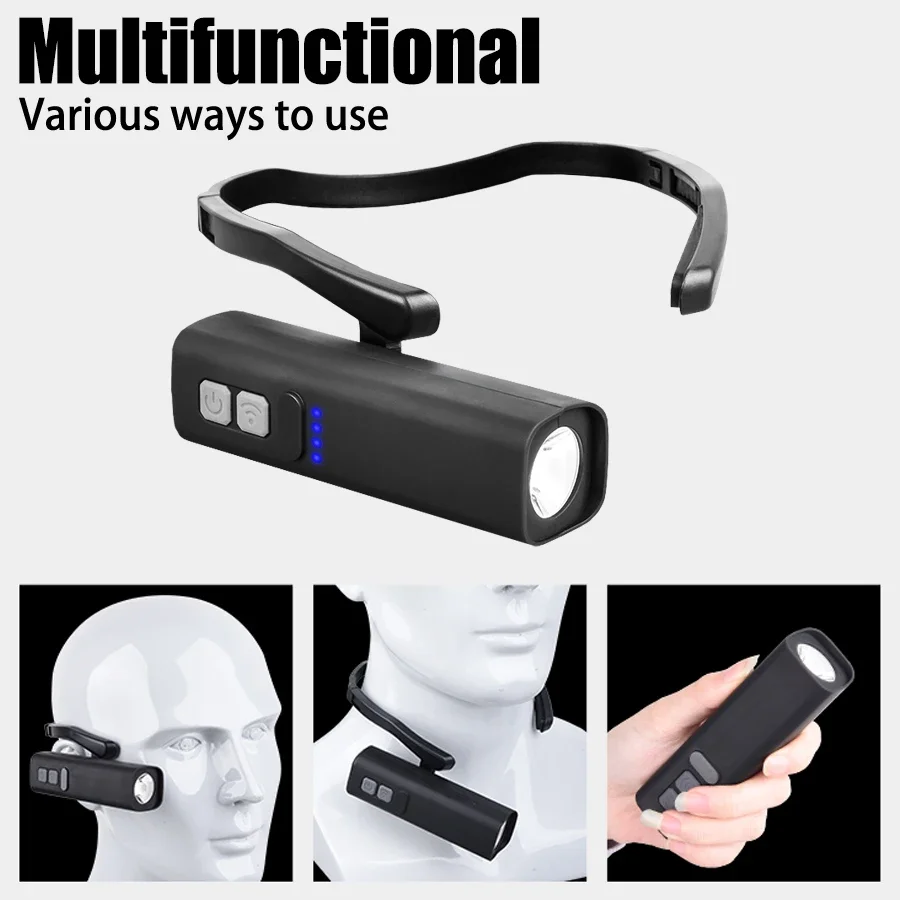 超高輝度イヤークリップヘッドランプ USB 充電式センサーヘ - Running Headlamp Led のレビューと価格