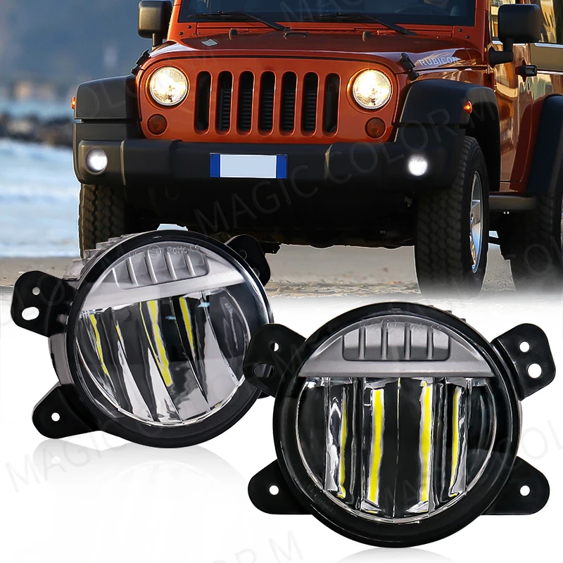 LEDフォグライト,フロントバンパー,車のアクセサリー,jl - Running Gear Accessories のレビューと価格