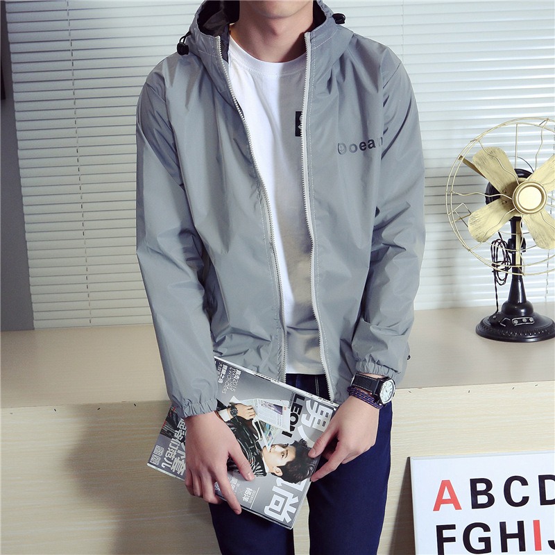 LEDライトアップウィンドブレーカー カップルサイクリング反 - Reflective Running Jacket のレビューと価格