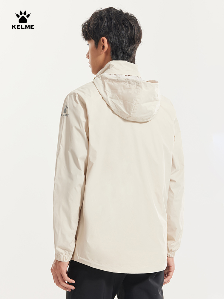 Kelme-メンズスポーツウインドブレーカー、防風、サッカー - Reflective Running Jacket のレビューと価格