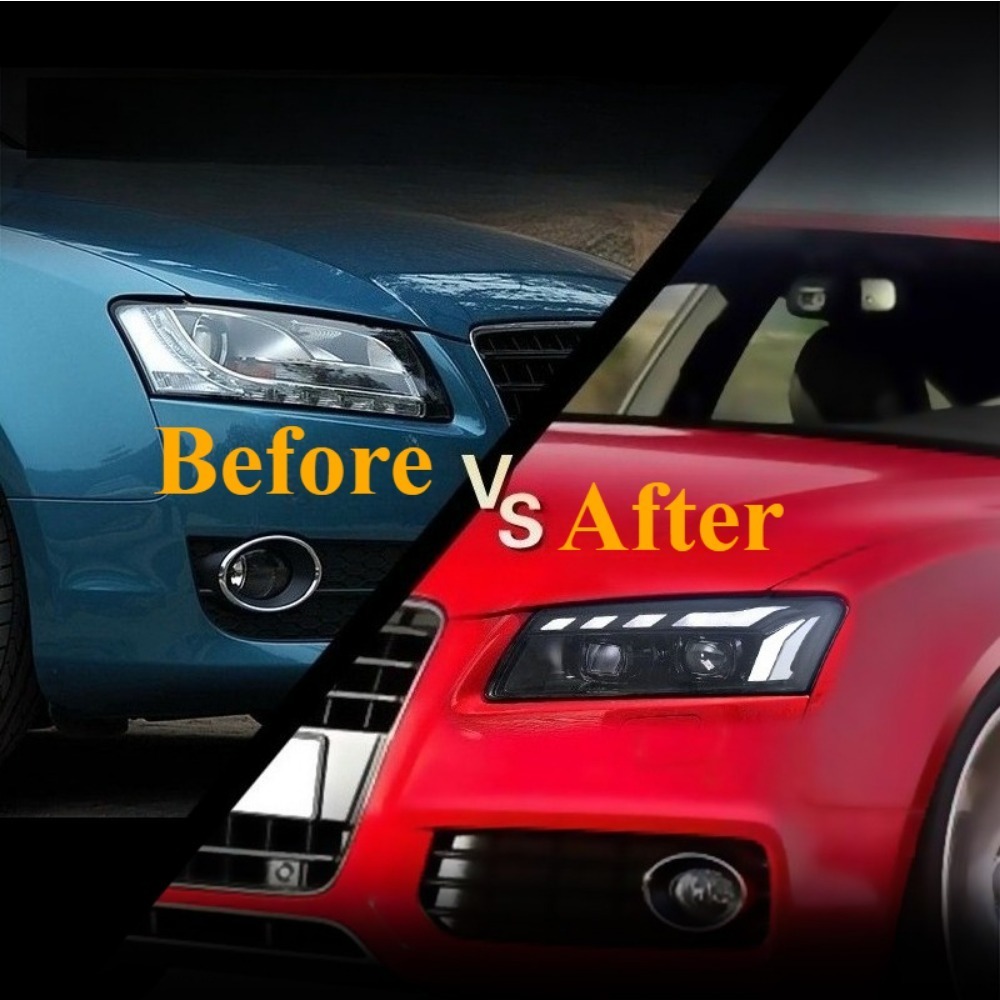 HETOP A5 B8 ヘッドライト 2008-2011 ア - Running Headlamp Led のレビューと価格
