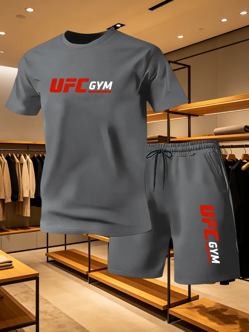 メンズファッション Tシャツ ショートパンツ UFC カジュ - Running Gear Men のレビューと価格