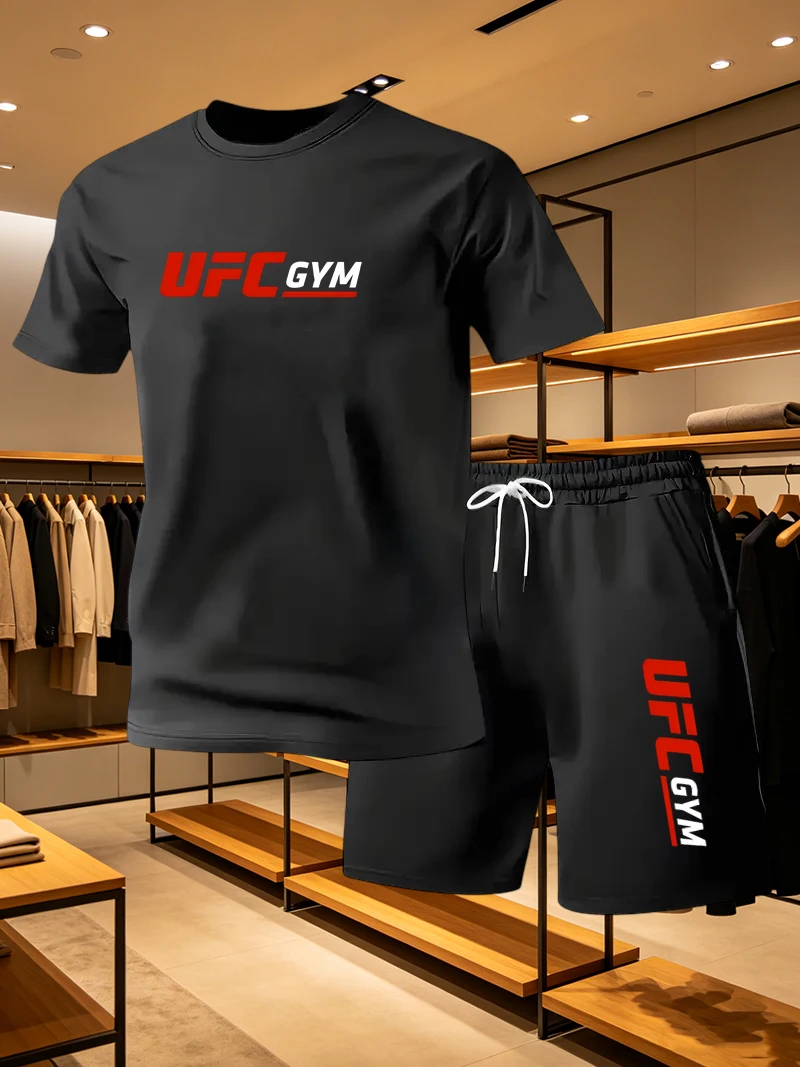 メンズファッション Tシャツ ショートパンツ UFC カジュ - Running Gear Men のレビューと価格