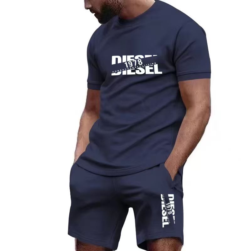 2026年新作夏メンズTシャツ+ショートパンツセット、プリン - Running Gear Men のレビューと価格