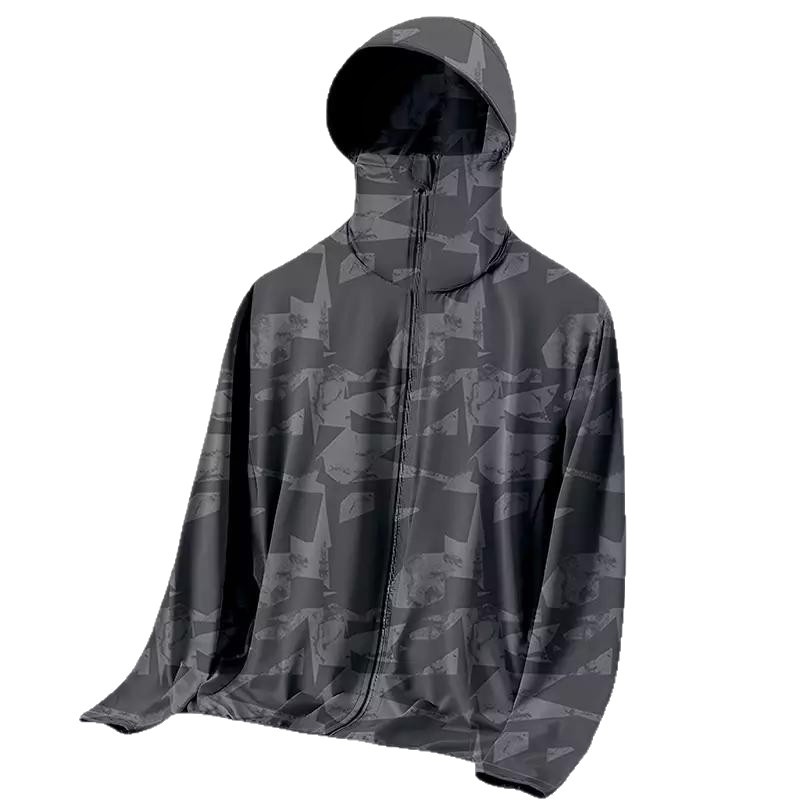 ユニセックス サマー ルーズフィット フード付き アウトドア - Reflective Running Jacket のレビューと価格