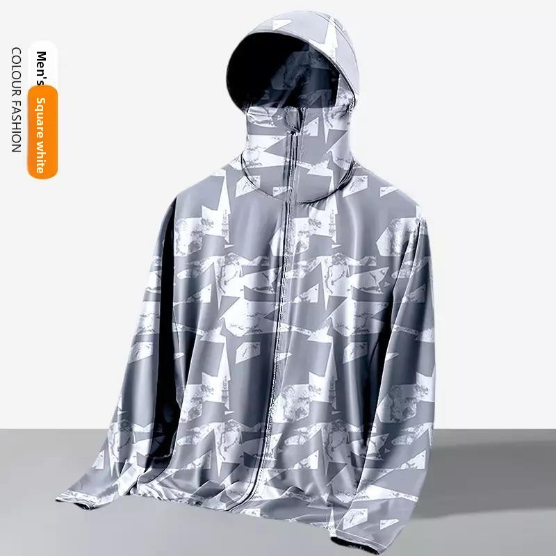 ユニセックス サマー ルーズフィット フード付き アウトドア - Reflective Running Jacket のレビューと価格