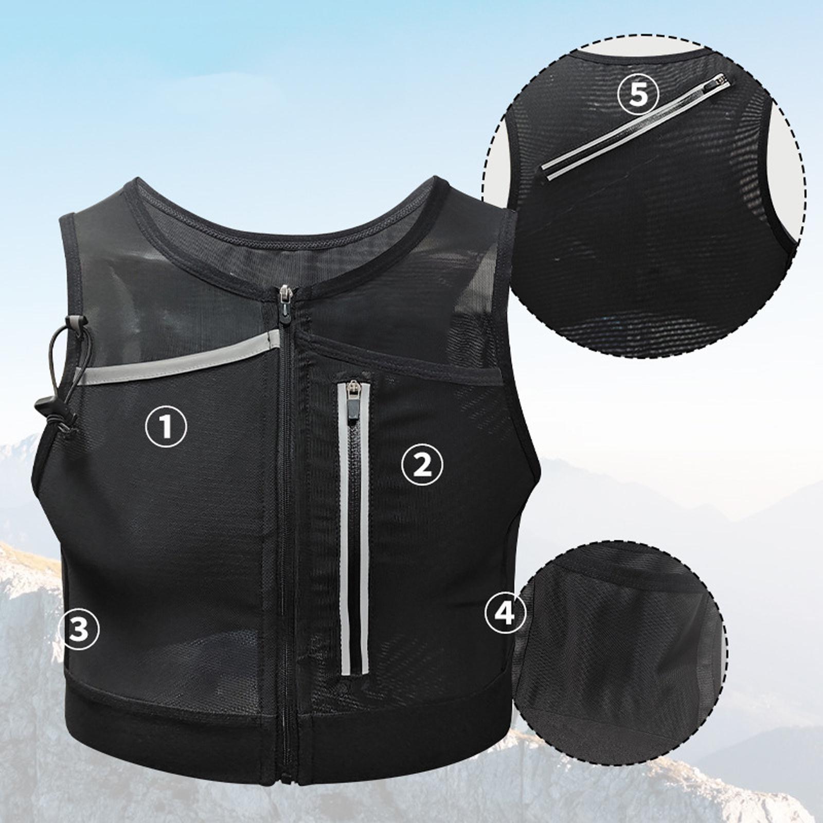 ランニングベストバッグ チェストパック 反射材付きスポーツバ - Reflective Running Jacket のレビューと価格