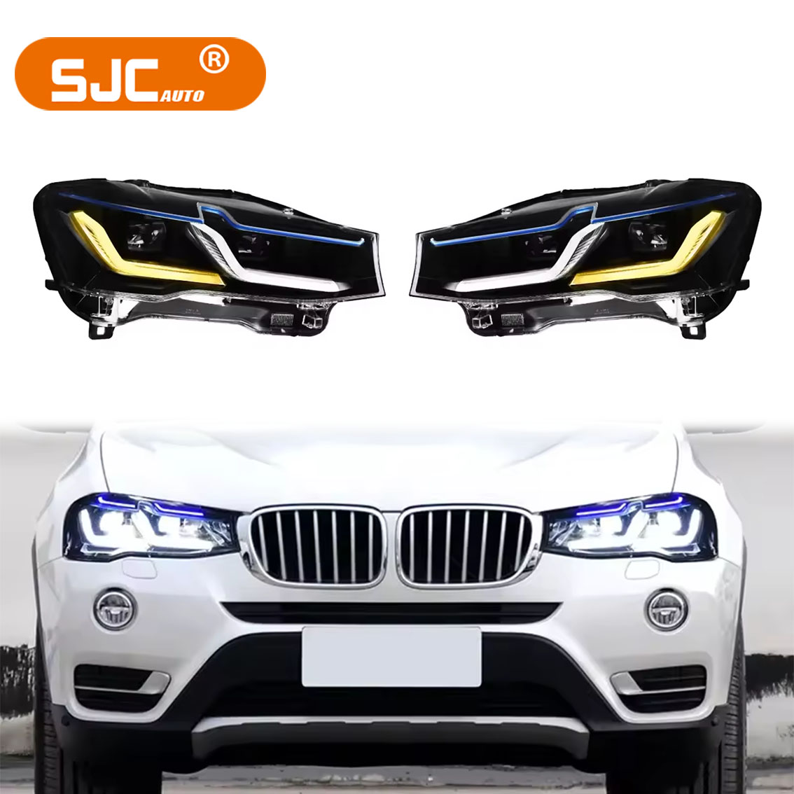 自動車ヘッドライト BMW F25 X3 2014-2017 - Running Headlamp Led のレビューと価格