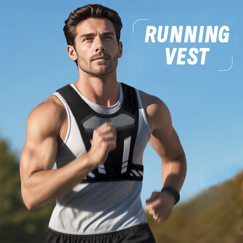 反射材付きランニングベスト（スマホホルダー＆キーポケット付き - Running Gear Night のレビューと価格