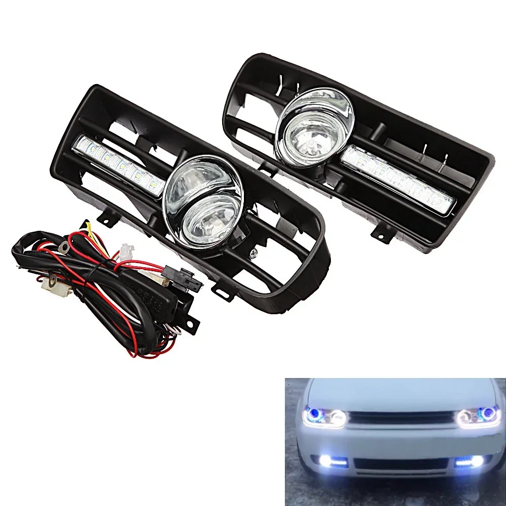 1 ペア車のフロントバンパーヘッドライトスポーツグリル腎臓ラ - Running Gear Accessories のレビューと価格