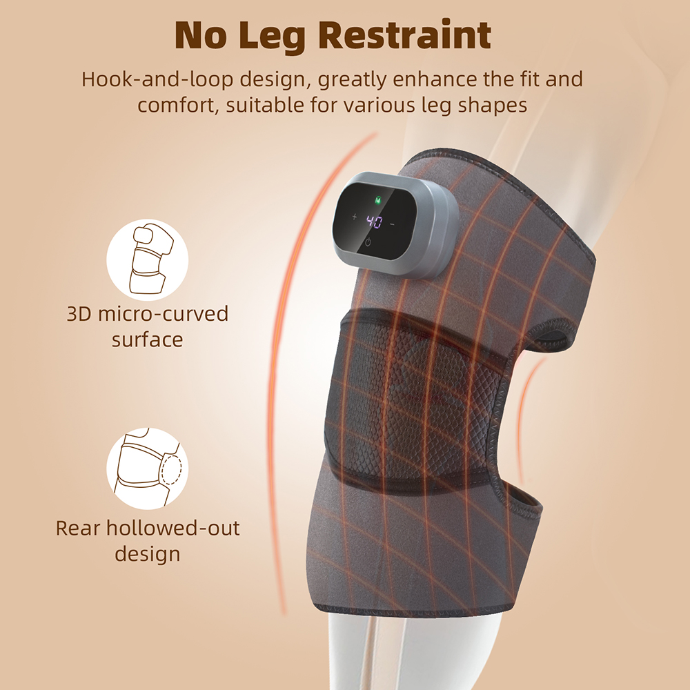 加熱式膝マッサージャー ホットコンプレス 振動パッド 肩肘用 - Knee Support Brace のレビューと価格