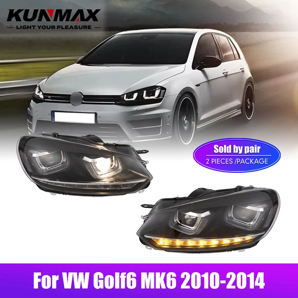 2個入り 車用スタイリングヘッドランプ VW ゴルフ6 MK - Running Headlamp Led のレビューと価格