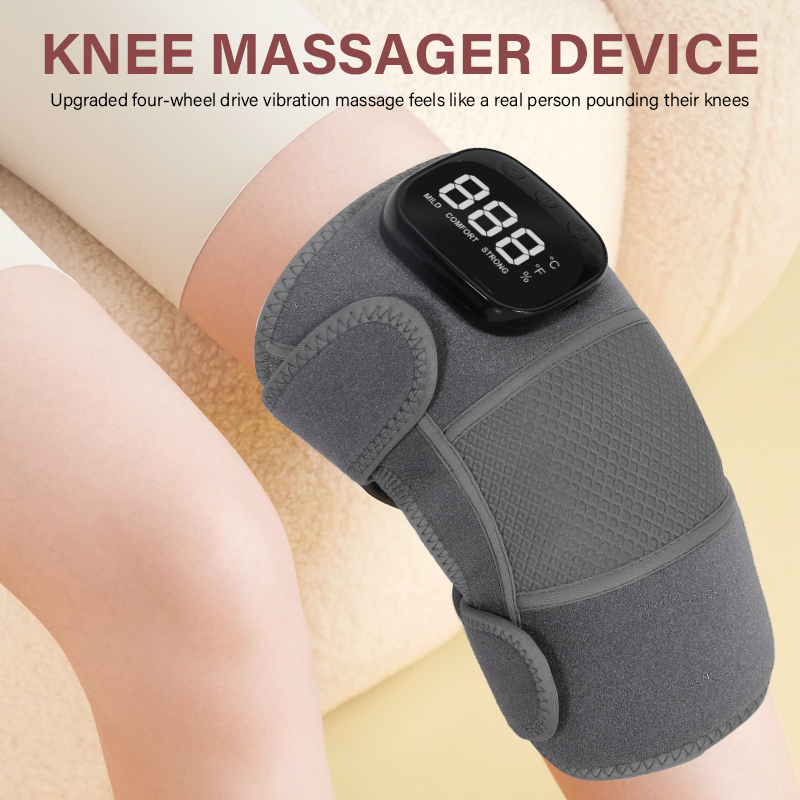 膝マッサージャーコードレス膝パッド振動膝肩マッサージサポート - Knee Support Brace のレビューと価格