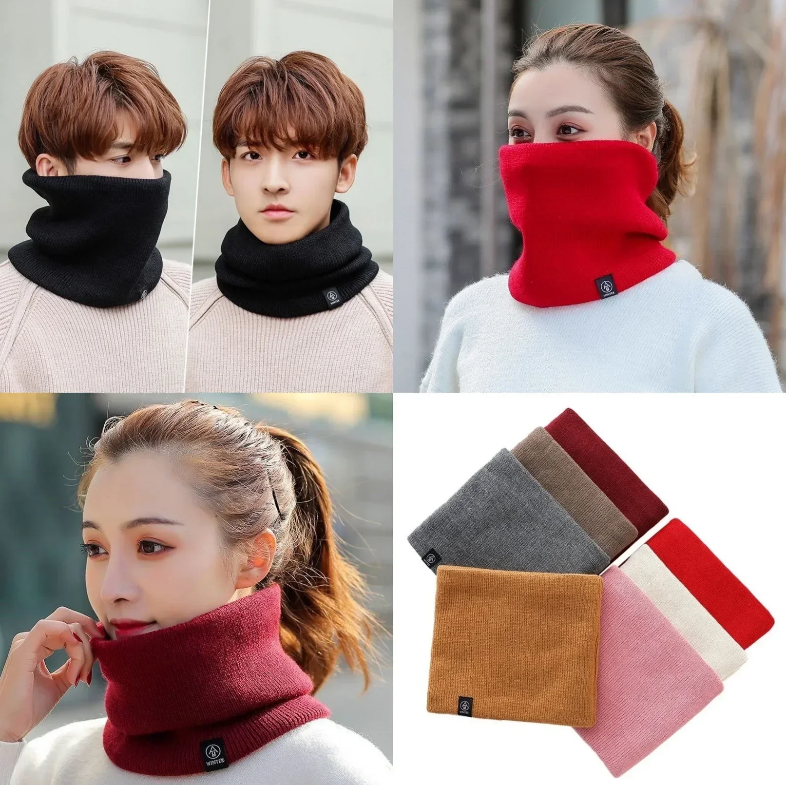 ホットセール ファッション ソフトニットネックウォーマー、男 - Running Gear To Keep Warm のレビューと価格