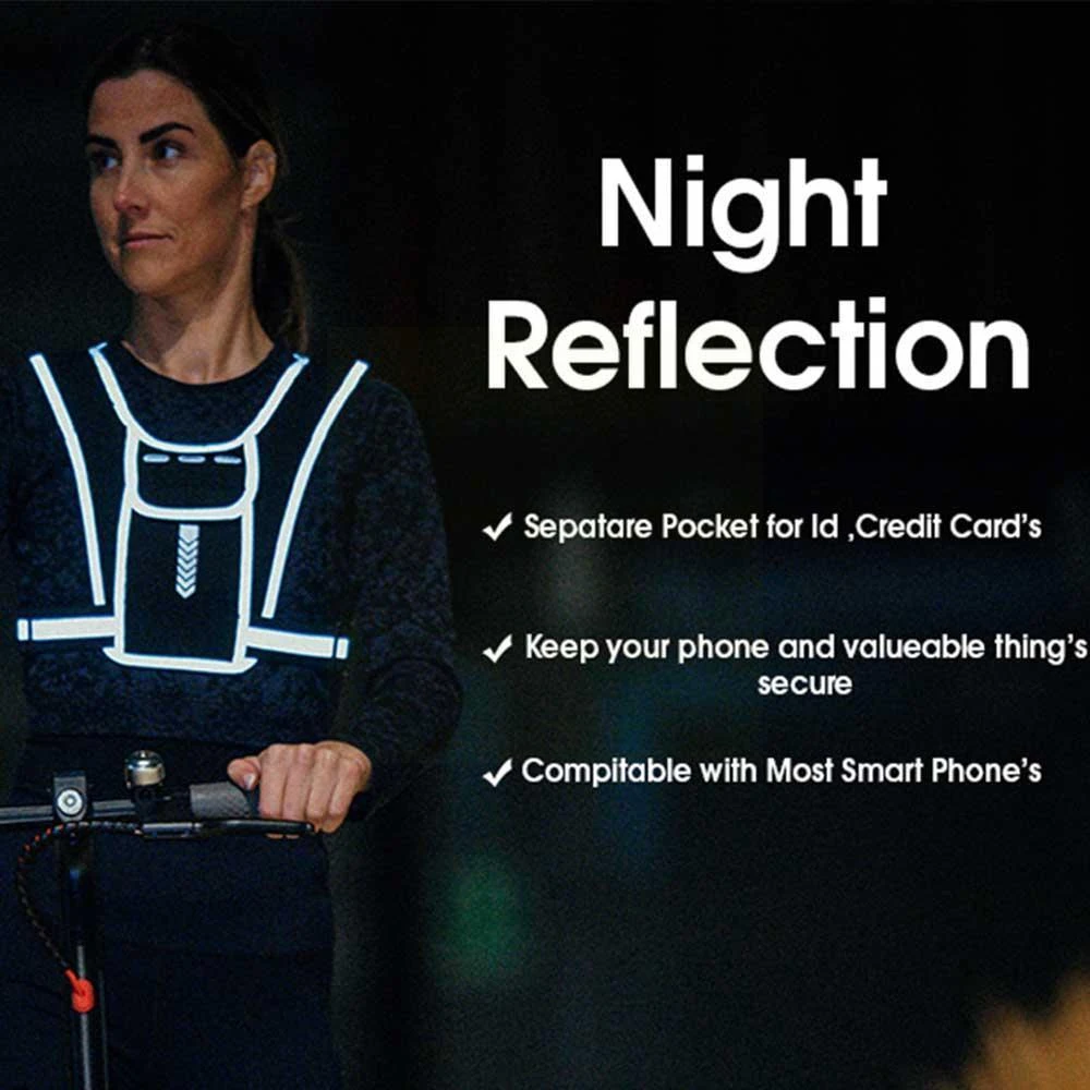 男性と女性のための電話ホルダー付きランニングベスト,防水携帯 - Reflective Running Jacket のレビューと価格