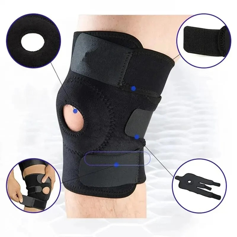 1pc 通気性調節可能な膝ブレース整形外科膝パッド膝ブレース - Knee Support Brace のレビューと価格