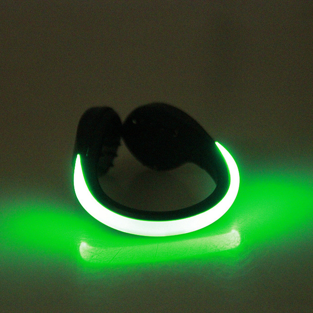 1 個 LED フラッシュシューズクリップグリーン明るい安全 - Running Gear Night のレビューと価格