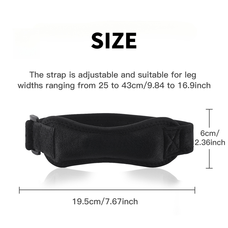 1 ピース膝膝蓋骨腱膝サポートストラップブレース調節可能な衝 - Knee Support Brace のレビューと価格