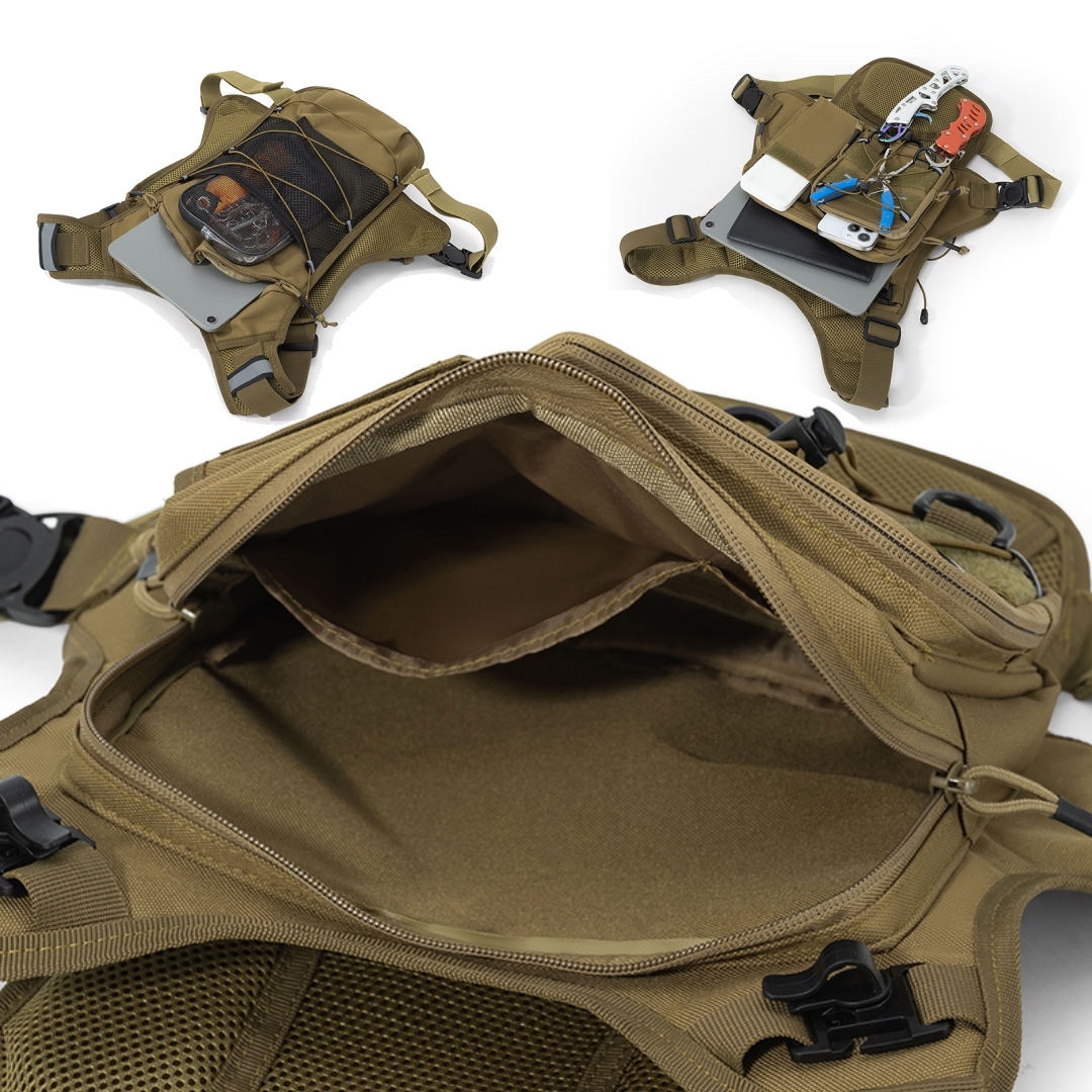 多機能チェストパックタクティカルベスト男性用ハイドレーション - Running Gear Box のレビューと価格