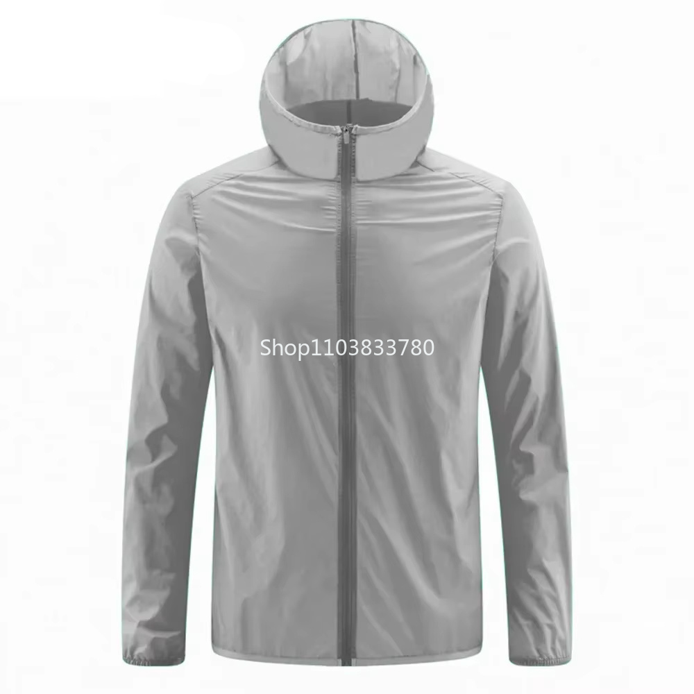 メンズフード付き日焼け止めジャケット 軽量アウトドアウィンド - Reflective Running Jacket のレビューと価格